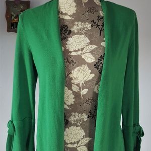 Alfani Petite Green Knit Cardigan